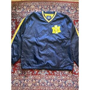 VTG 90s University of Michigan Pullover Windbreaker Steve and Barry's Size XL